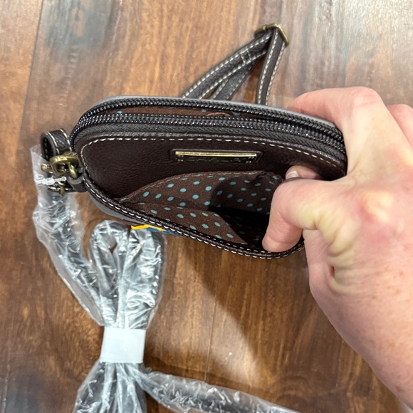 Chala Crossbody Bag with Camper Design - Gray and Multicolor - Picture 5 of 5